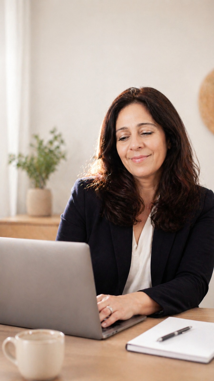 Giuseppina bei einer persönlichen Online-Beratung